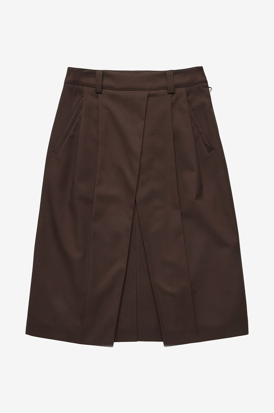 Jupe midi portefeuille avec fente