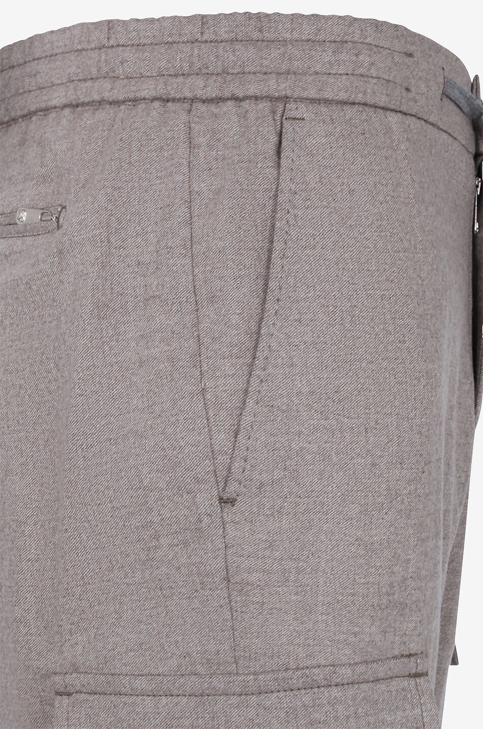 MARCO PESCAROLO Tor slim fit virgin wool and cashmere cargo trousers Men BROWN 3