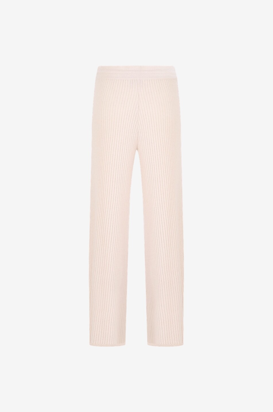 HEMISPHERE Rippstrickhose aus Kaschmir mit weitem Bein Damen Hellbeige 2