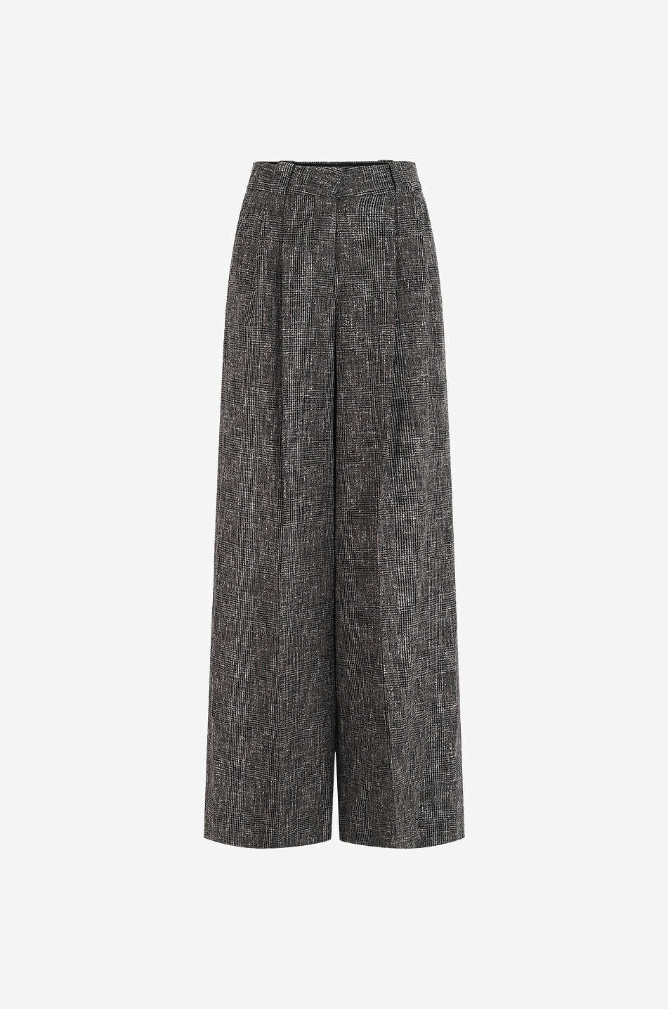 Hose mit weitem Bein aus Tweed Husi Antara