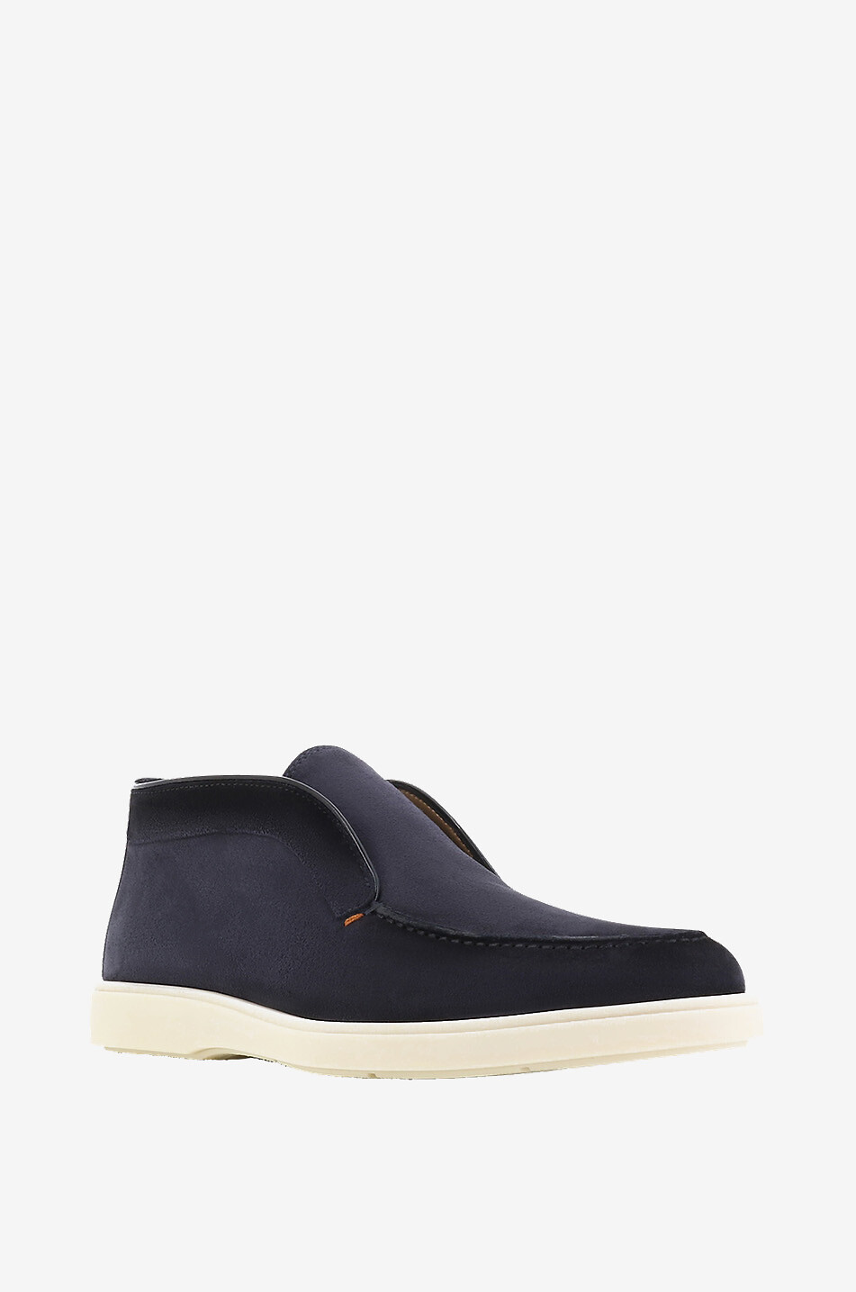 Suede and smooth leather desert boots