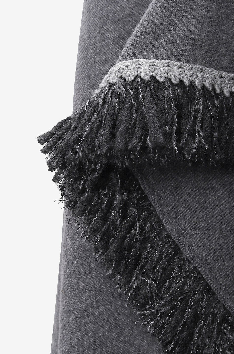 GAYNOR Poncho en laine mérinos et angora Galileo Femme GRIS 4