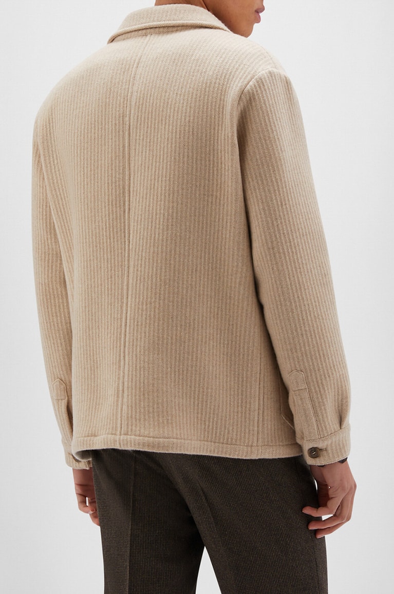 MAURIZIO BALDASSARI Surchemise en cachemire Homme Beige moyen 5