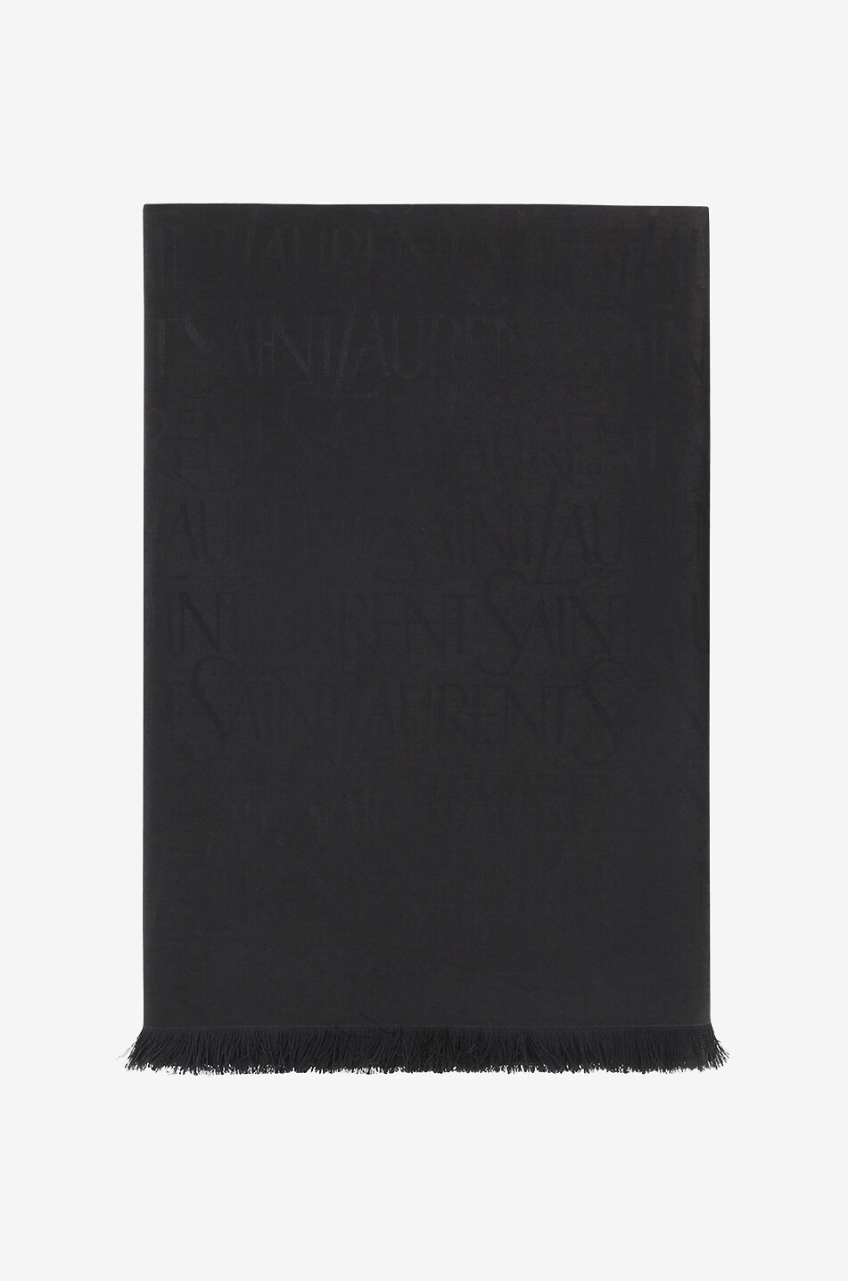 SAINT LAURENT PARIS Quadratisches Jacquard-Tuch Saint Laurent Damen SCHWARZ 1