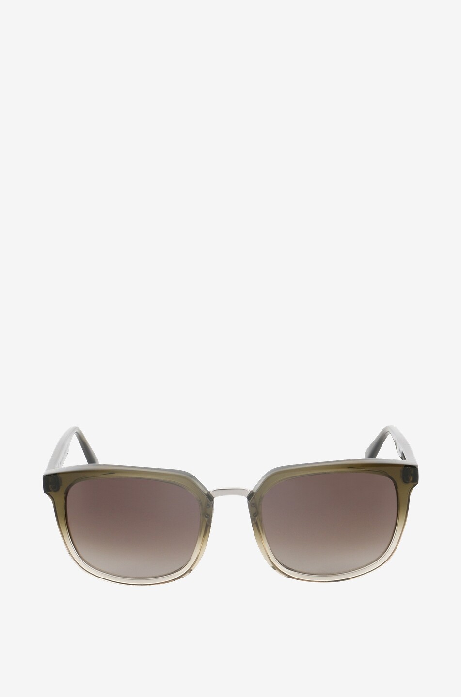 VIU The Publisher square acetate and metal sunglasses Men KHAKI 1