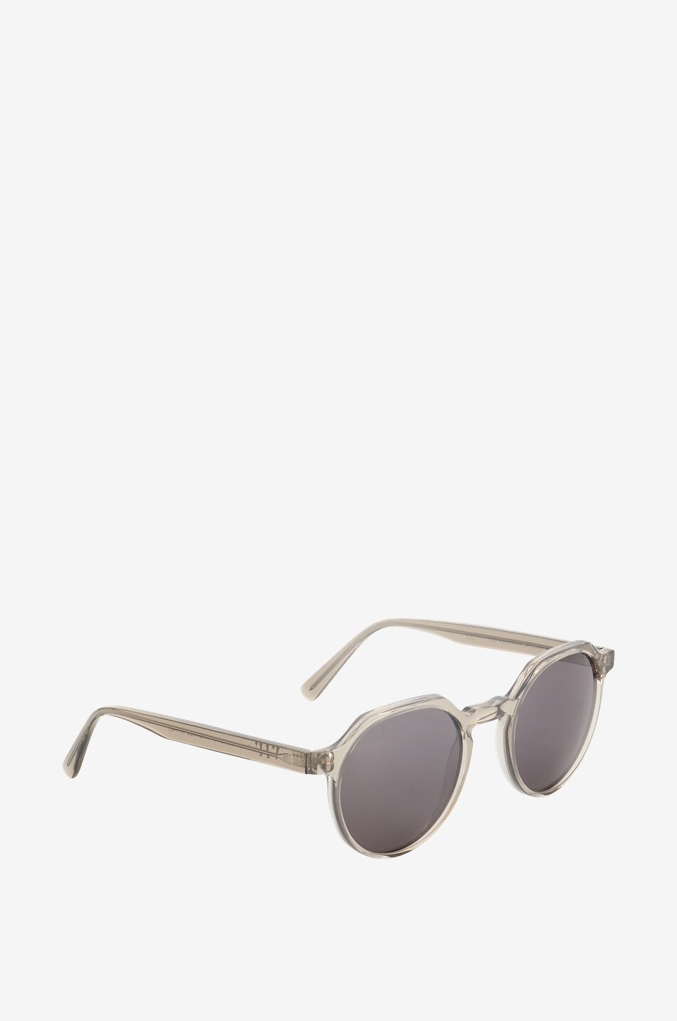 VIU Lunettes de soleil rondes en acetate The Cultivated Homme GRIS CLAIR 2