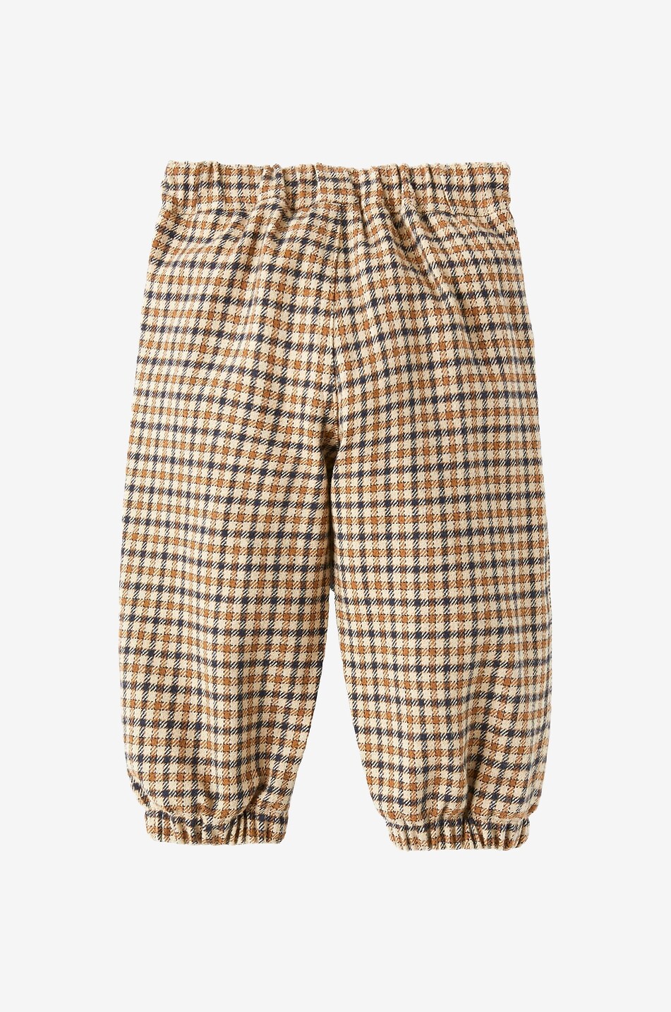 IL GUFO Karierter Baby-Karottenhose aus Flanell Baby DUNKELBLAU 2