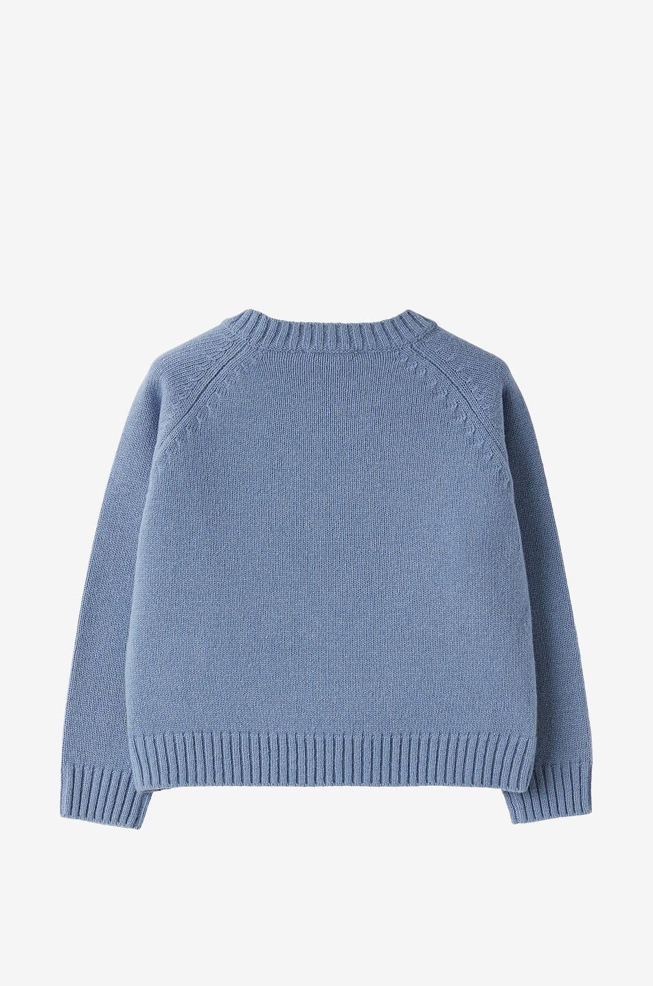 Mädchen-Jacquardpullover mit Stickereien Biber