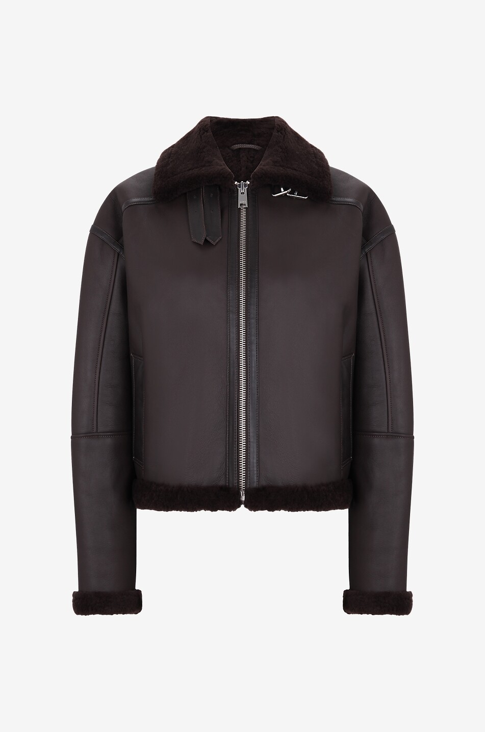 Jacke aus gewendetem Shearling Bilbao Merino Curly Nappa