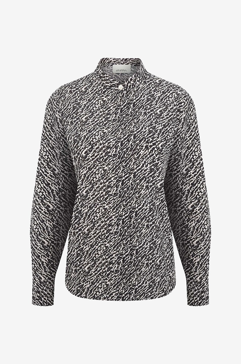 ISABEL MARANT Ilda animal print silk shirt Women BLACK 1
