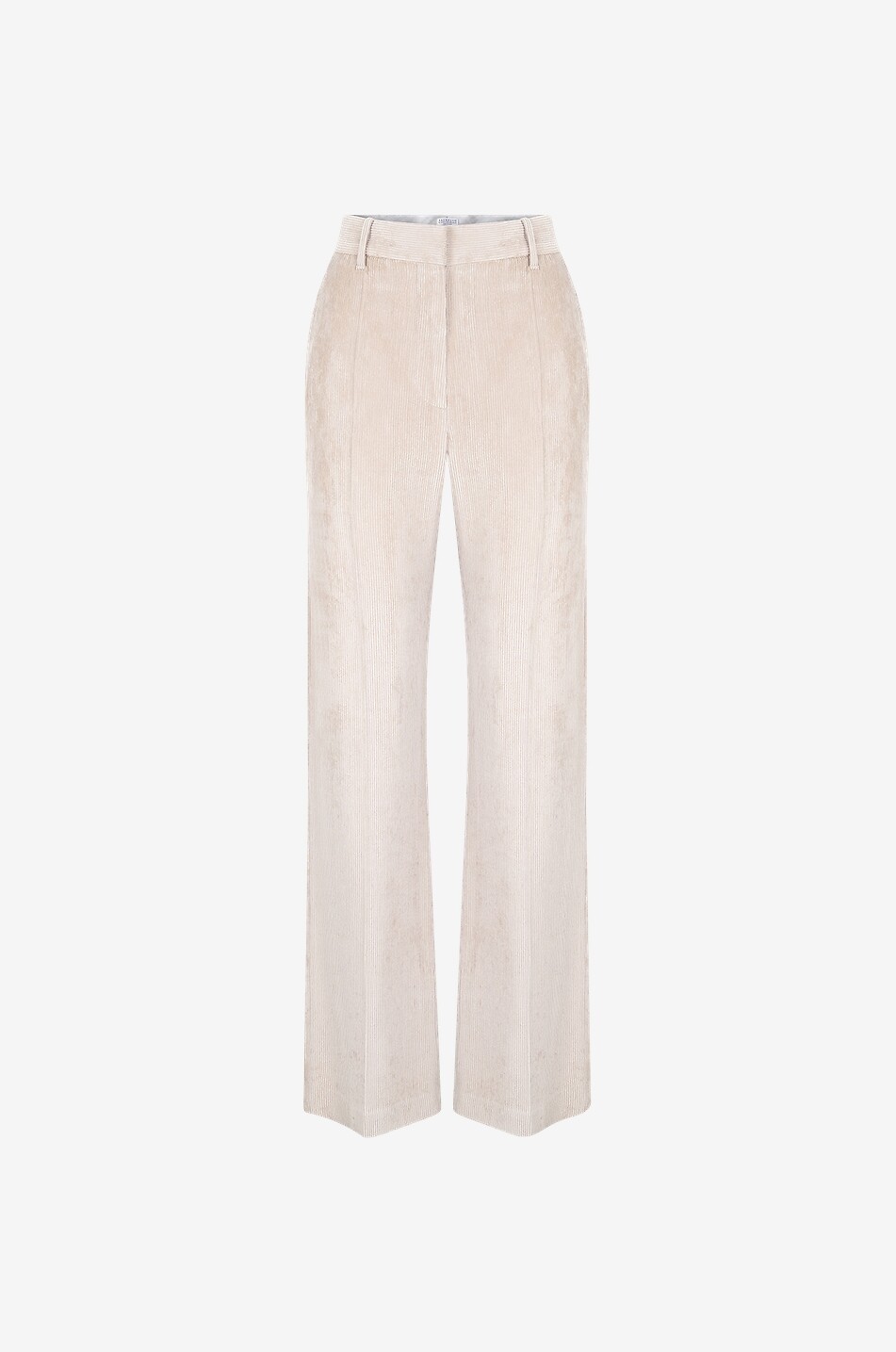 BRUNELLO CUCINELLI Cordsamthose mit hohem Bund und weitem Bein Damen BEIGE 1