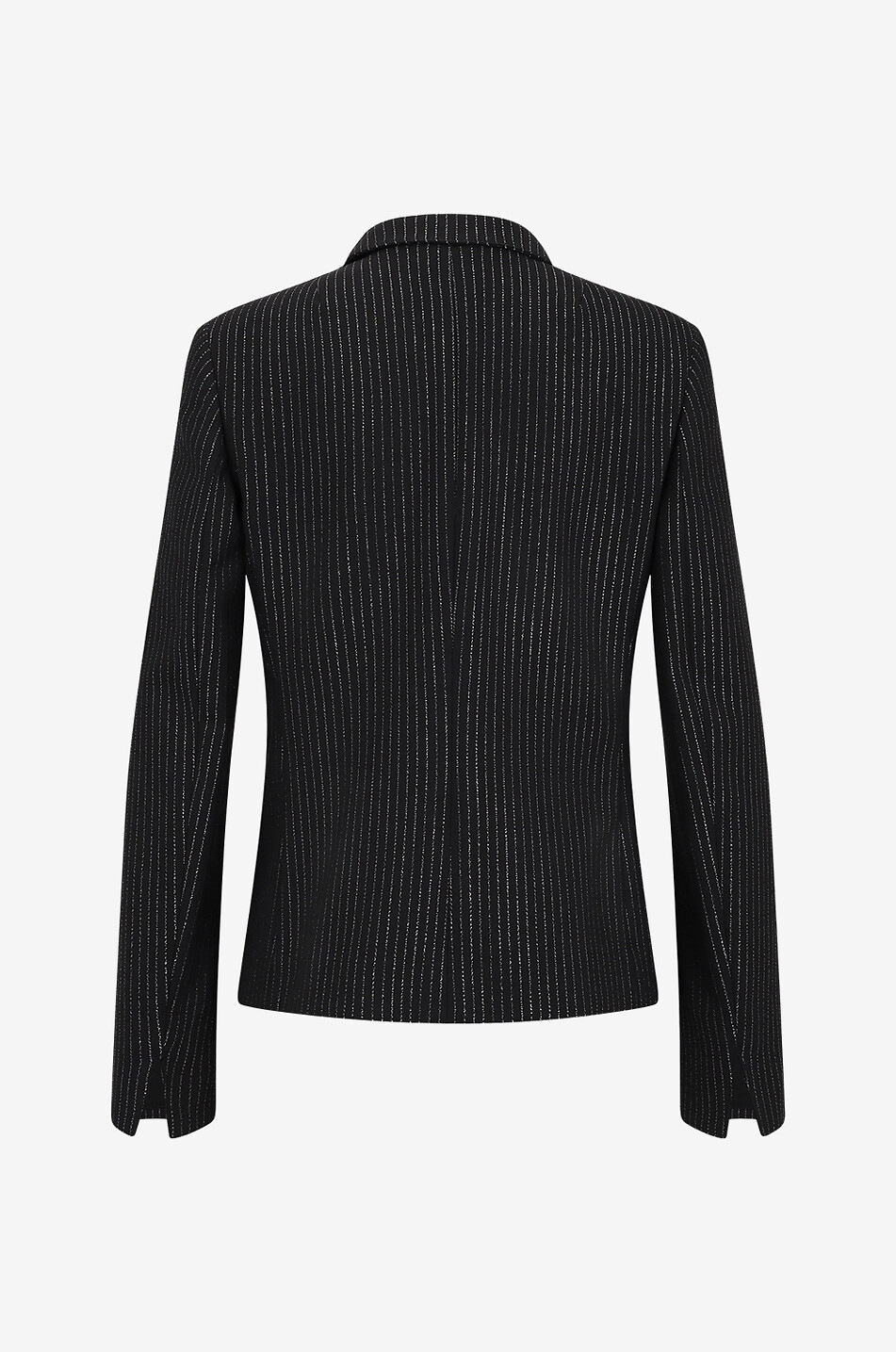 Blazer à boutonnage simple et rayures scintillantes