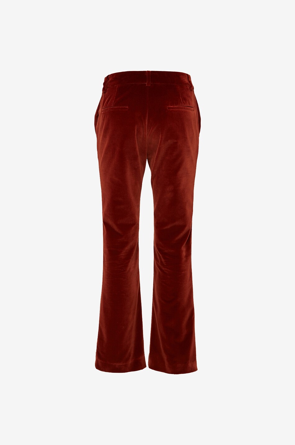 24/7 flared cropped velvet trousers