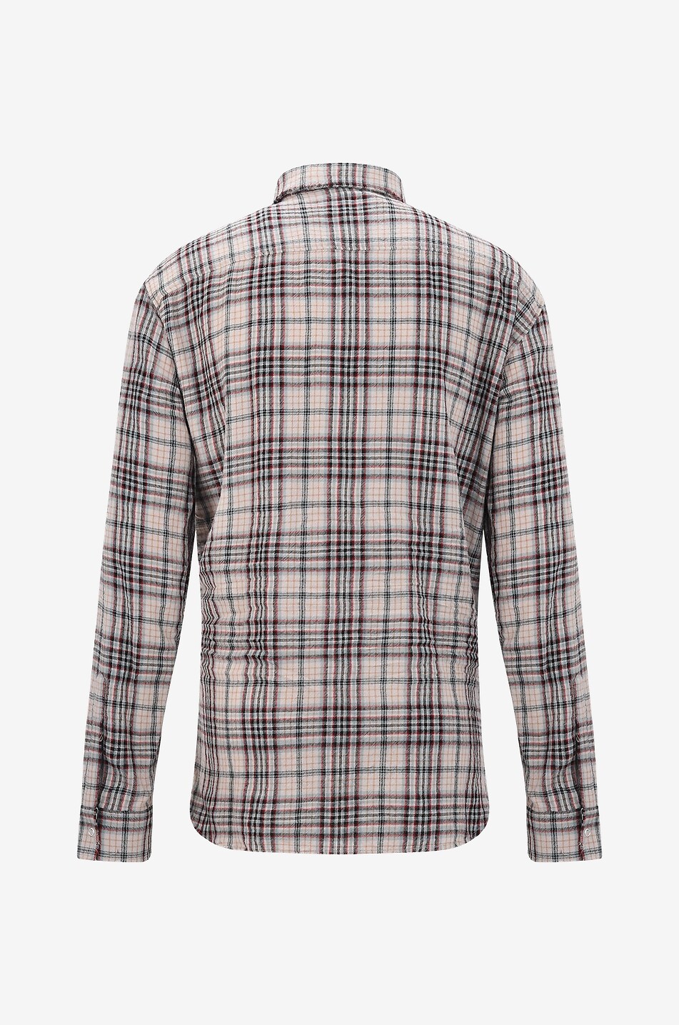 Relax Dan checked frayed flannel shirt