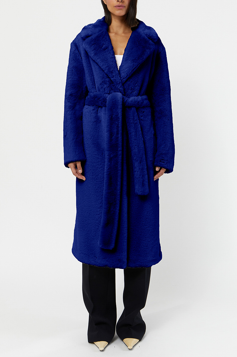 APPARIS Mantel aus pflanzlichem Plüsch Mona Damen BLAU 2