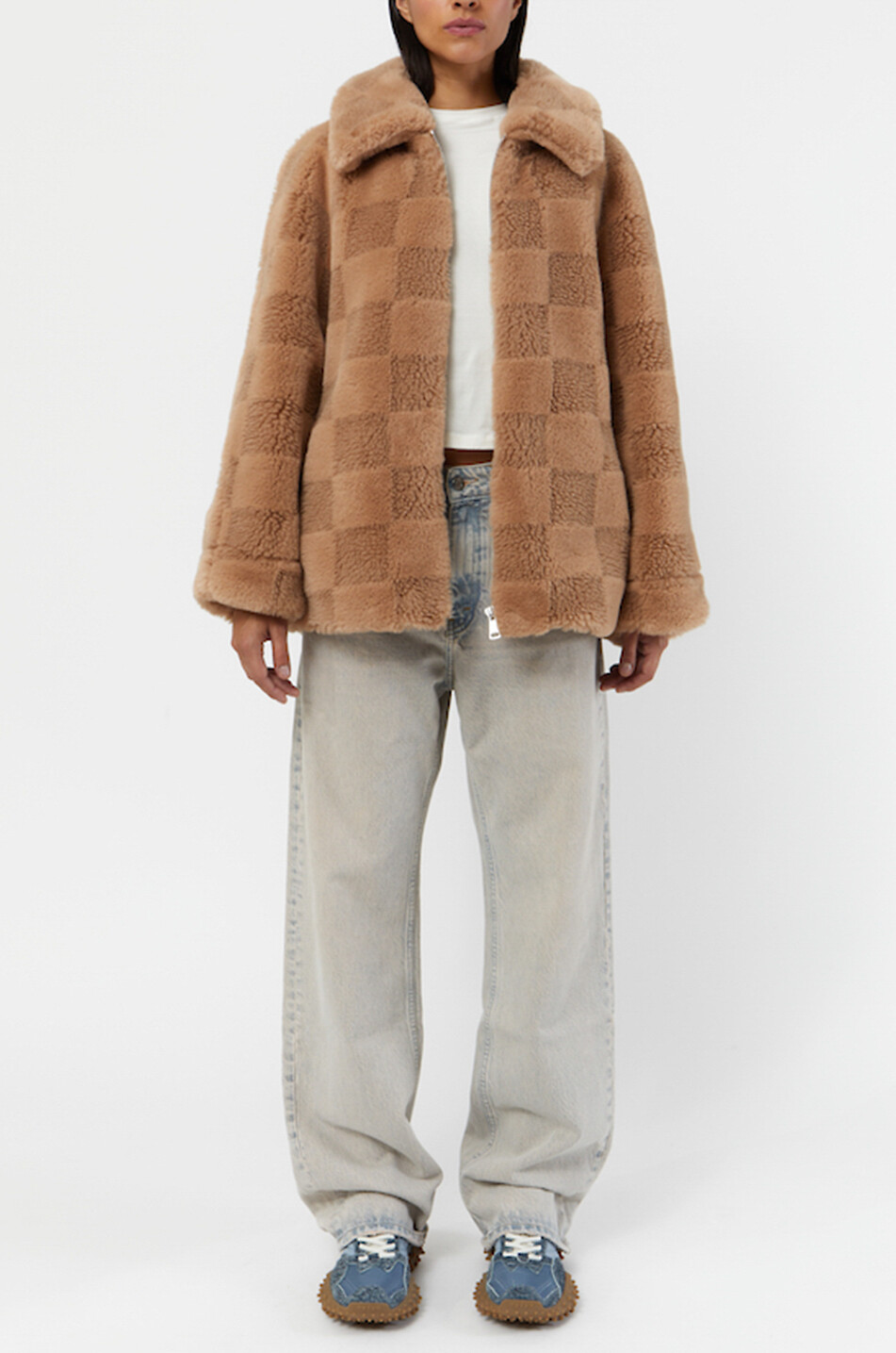 Veste duveteuse à damier Lucy