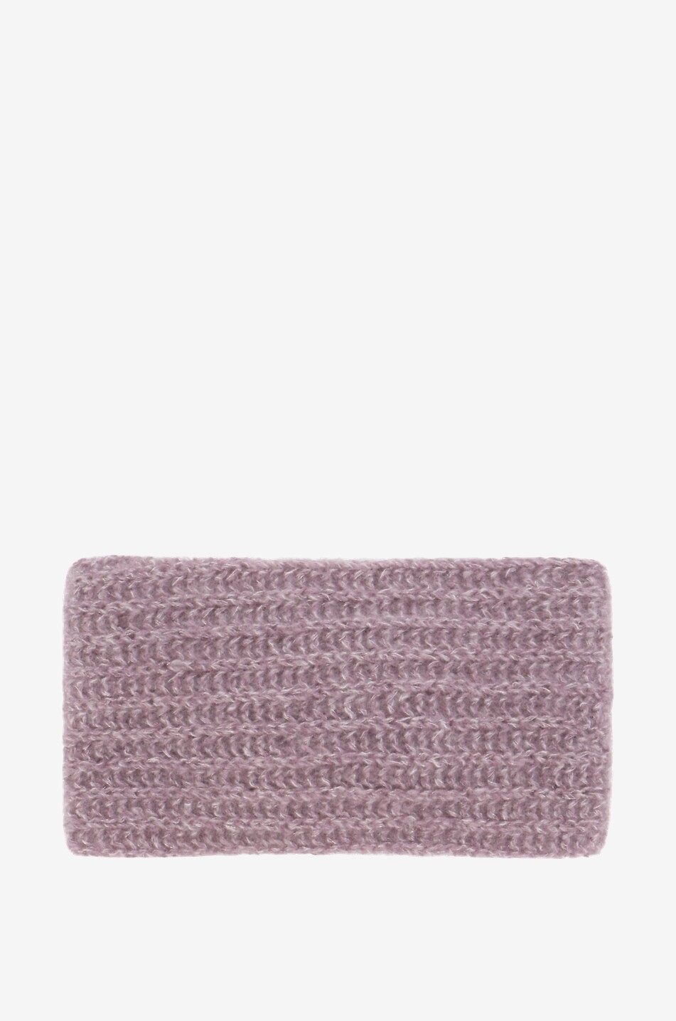 Glittering rib knit headband with front knot
