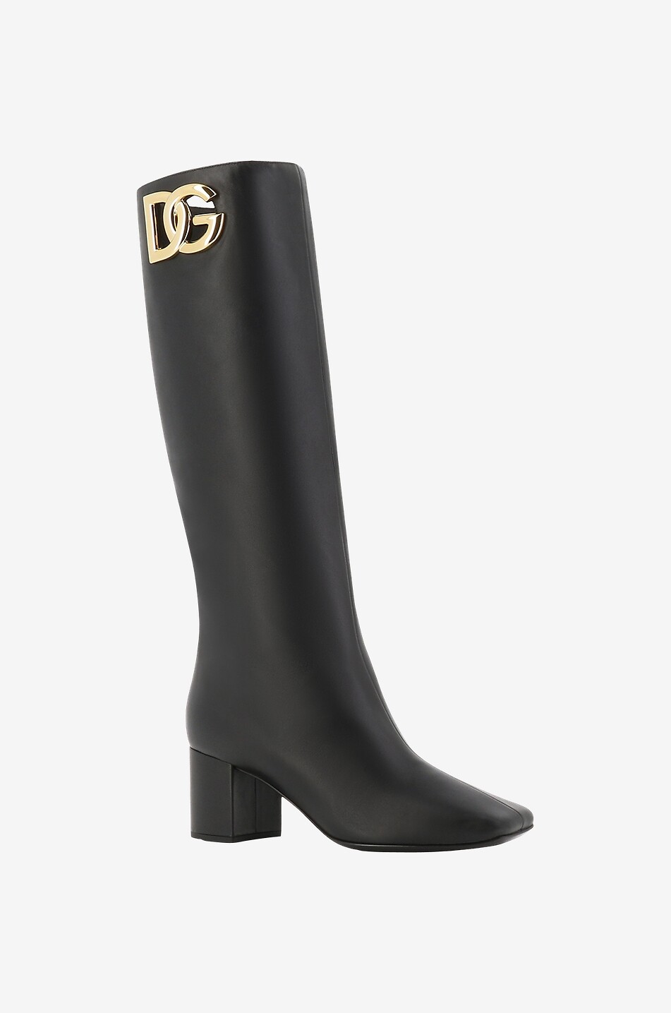 DOLCE & GABBANA Bottes à bout carré et talon Jackie 60 Femme NOIR 1
