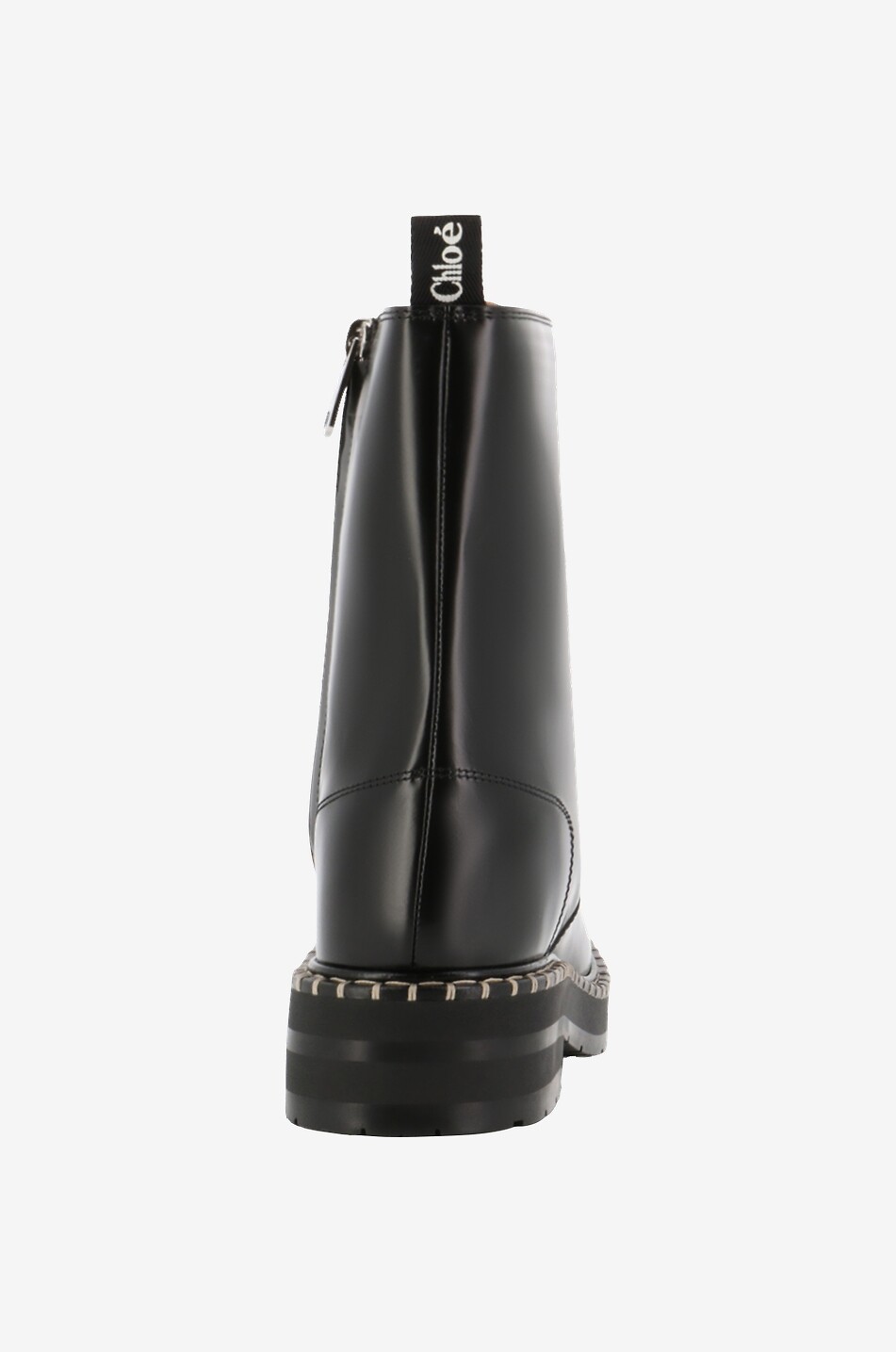 Bottines à lacets en cuir brossé Noua