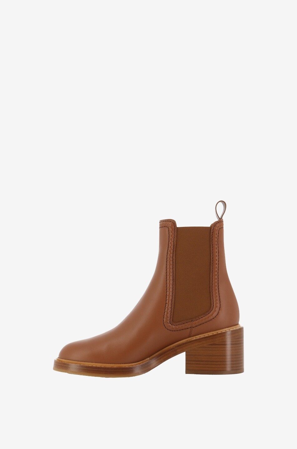 CHLOE Bottines chelsea en cuir lisse Mallo Femme MARRON 3