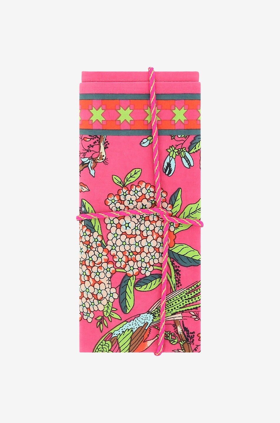 CAROLINE DE BENOIST 2er-Pack Tischsets Oiseau Rose Haus ROSA 2