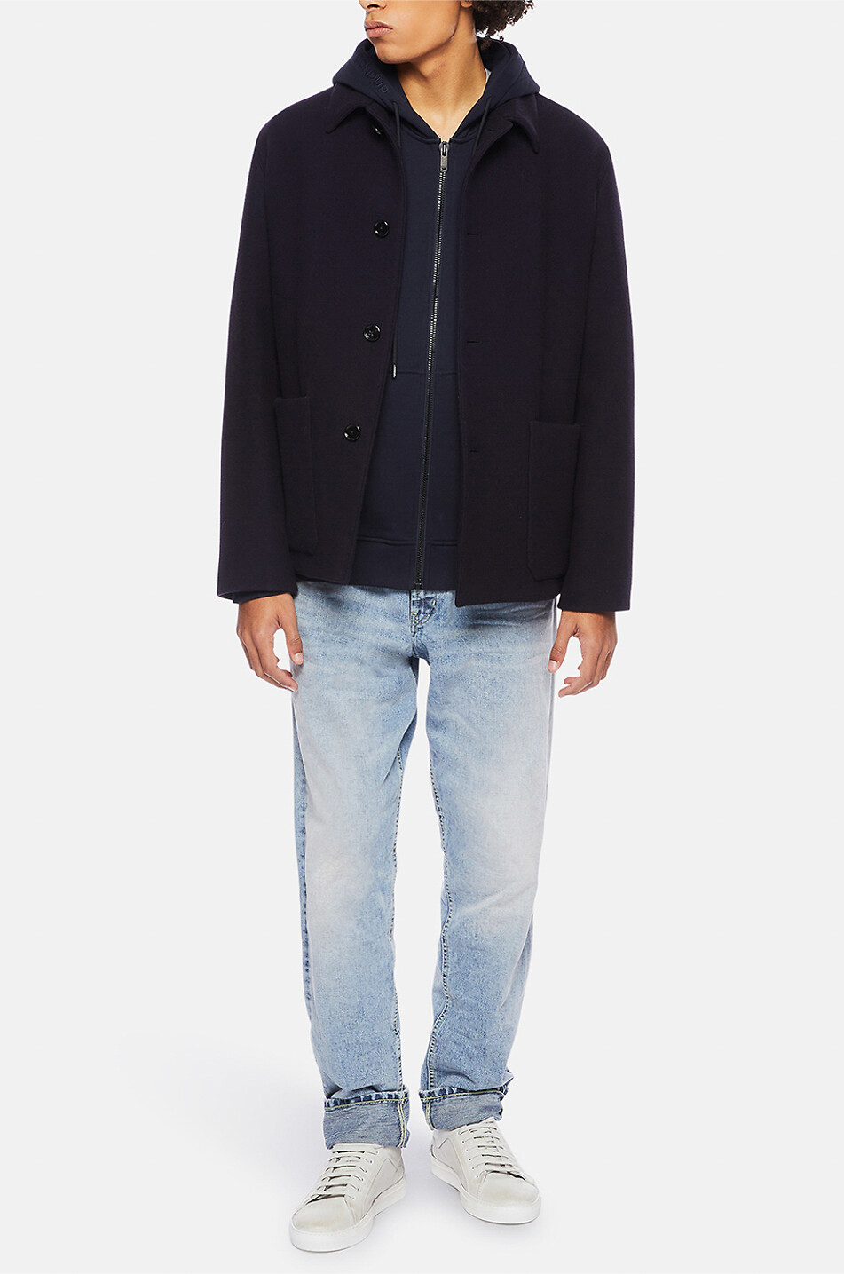 Sweatshirt mit Kapuze und Reissverschluss Regular Fit