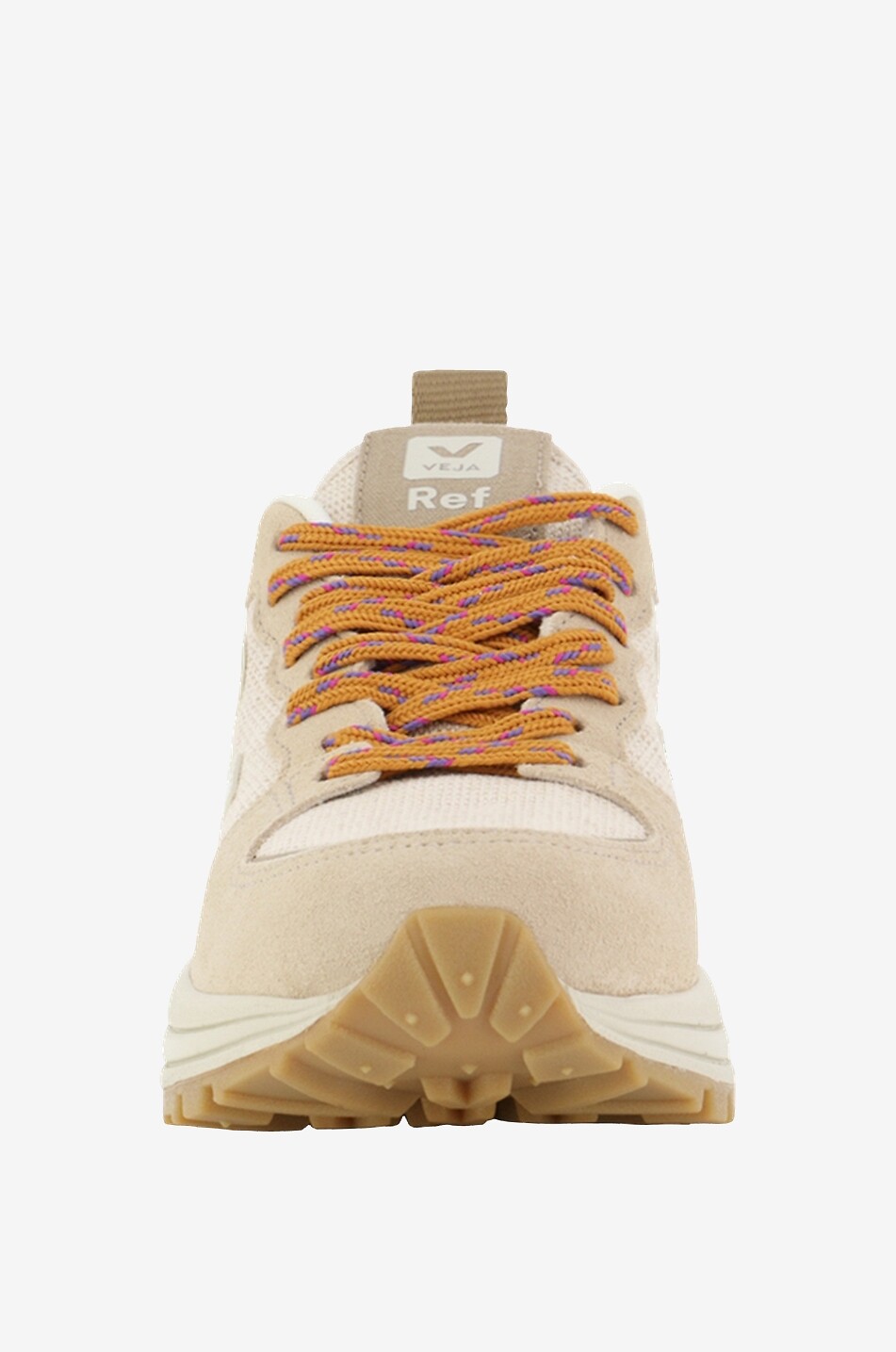 VEJA Baskets basses à lacet en coton Venturi x Reformation Femme BEIGE 2