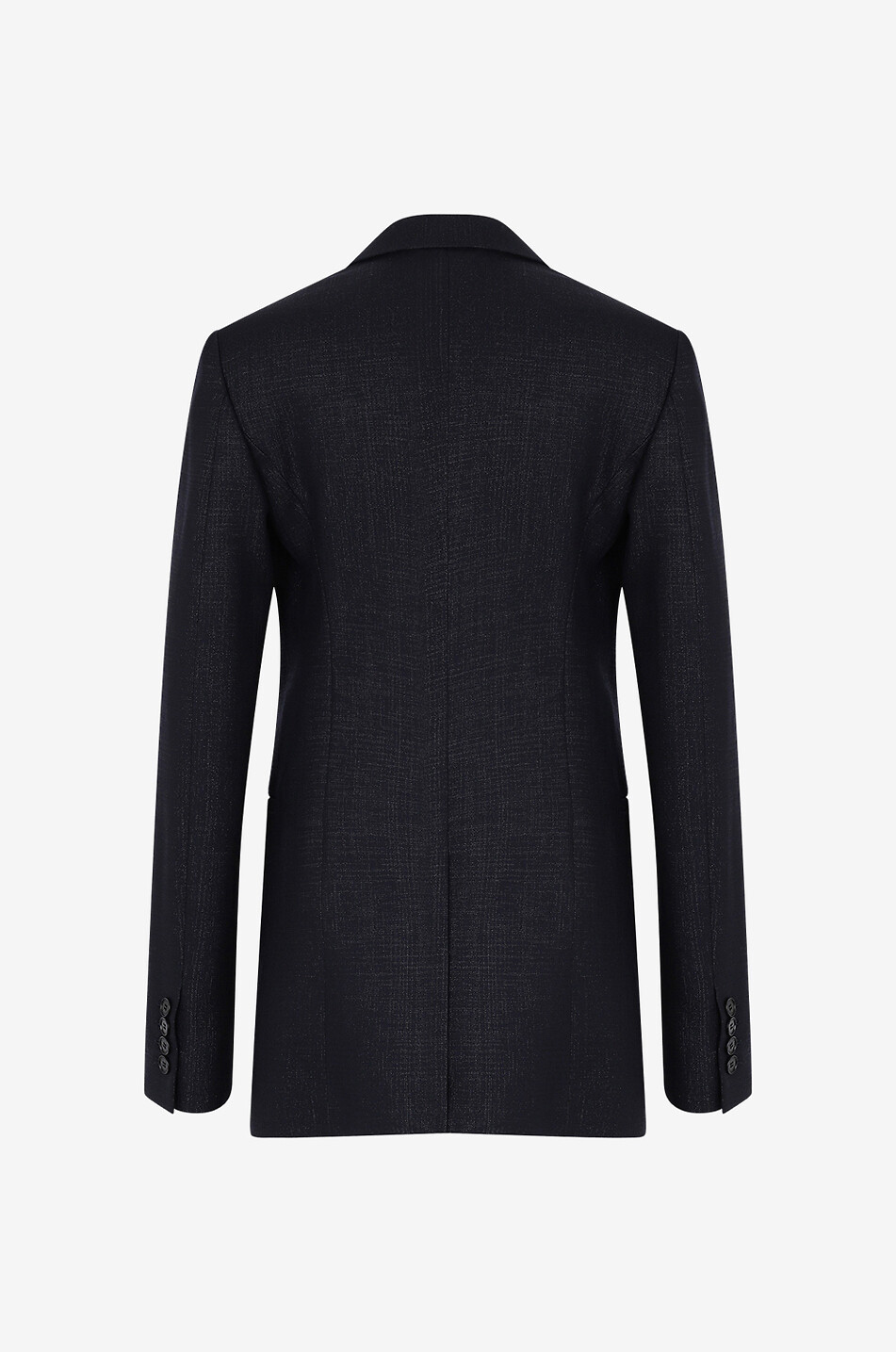 Glittering check cinched blazer