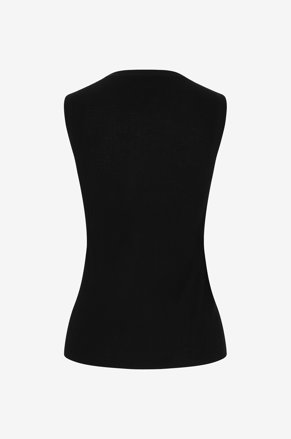 BONGENIE Feines Rippstrick-Tanktop Damen SCHWARZ 2