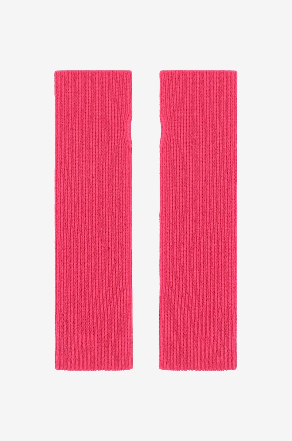 BONGENIE Gerippte fingerlose Handschuhe aus Kaschmir Damen ROSA 1