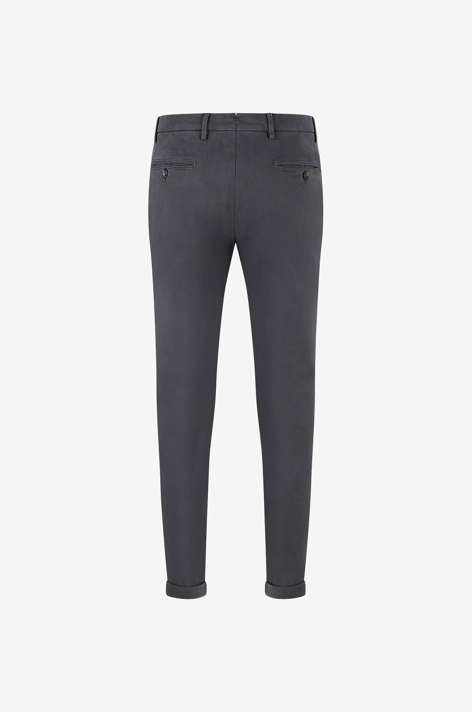 B SETTECENTO Slim fit chino trousers Men MEDIUM GREY 2