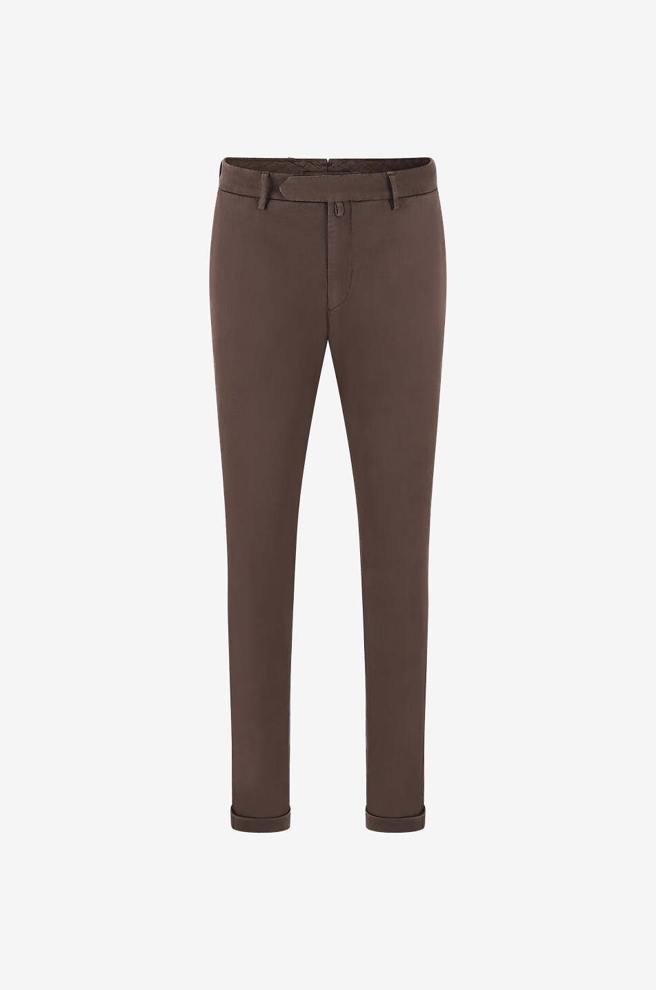 Slim fit cotton and wool chino trousers
