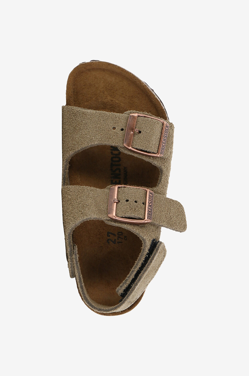 BIRKENSTOCK Sandalen für Kinder Milano HL Suede Junge BRAUN 5