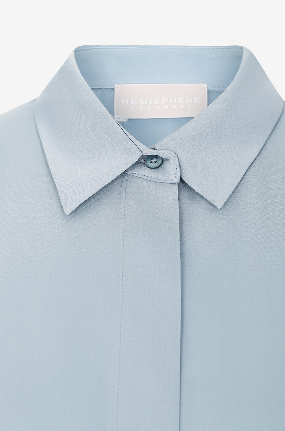 HEMISPHERE Weite Seidenbluse Hella Damen HELLBLAU 3