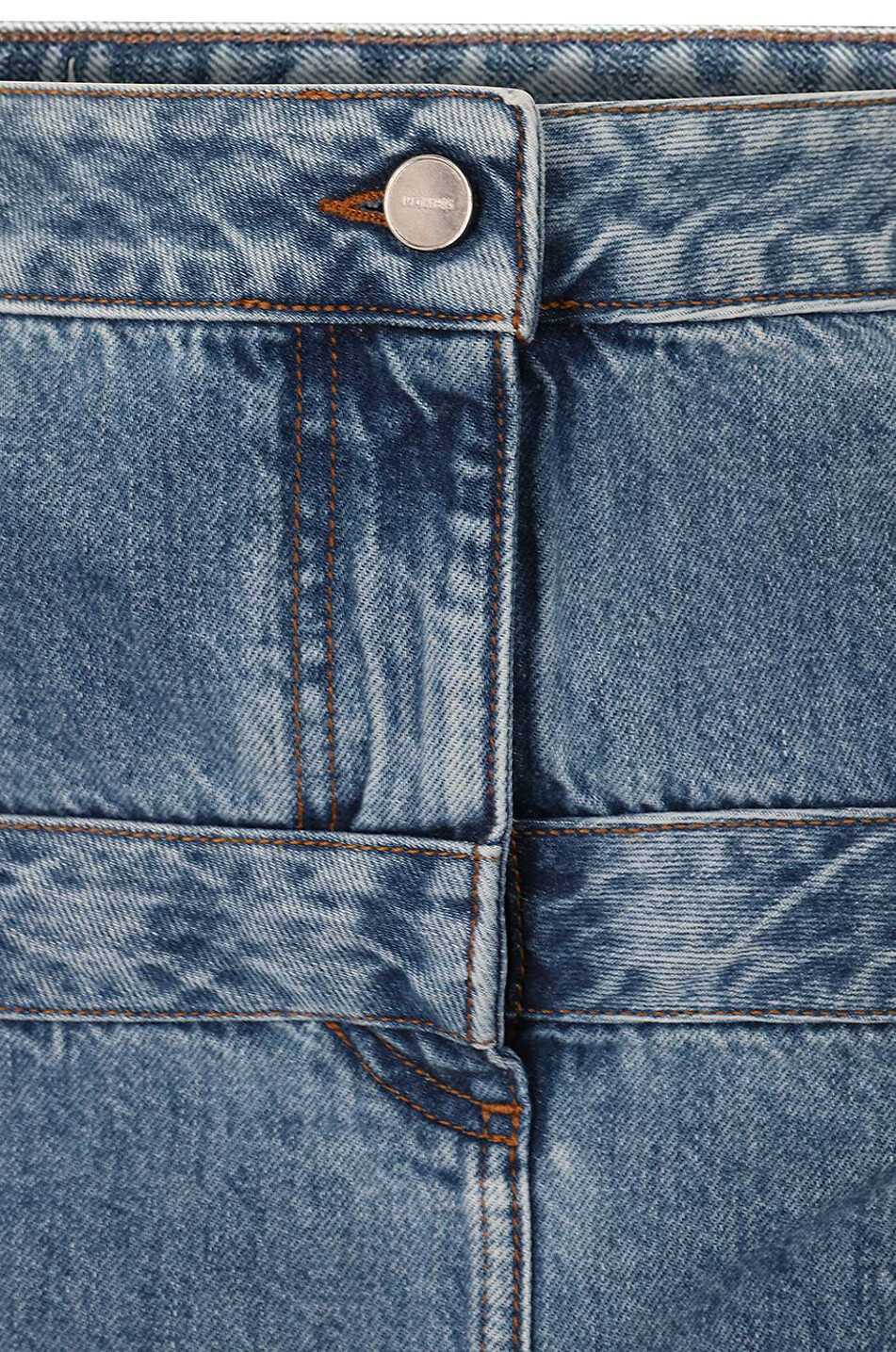 Minijupe en denim délavé La Mini de Nîmes Criollo
