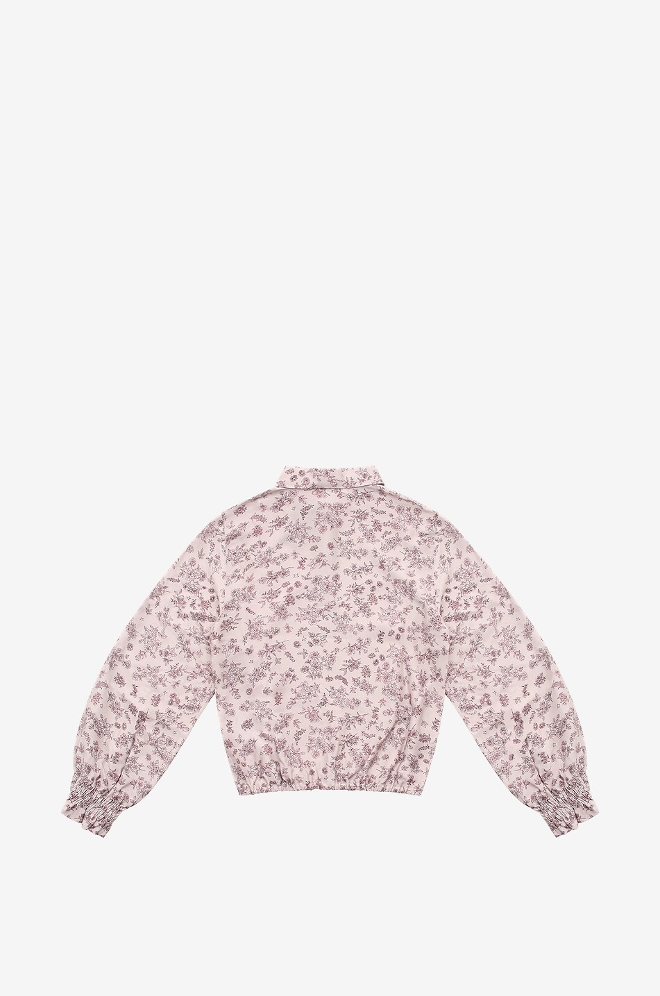 Polo fille fluide en viscose fleurie