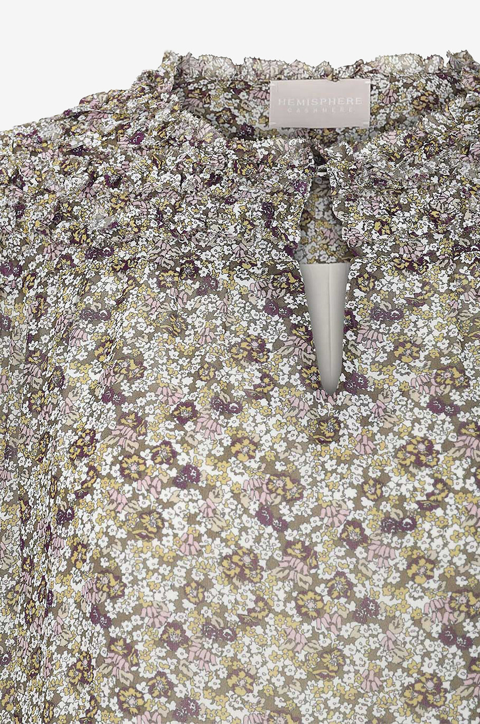 HEMISPHERE Perla short A-line floral crepe dress Women MULTI COLOURED 3