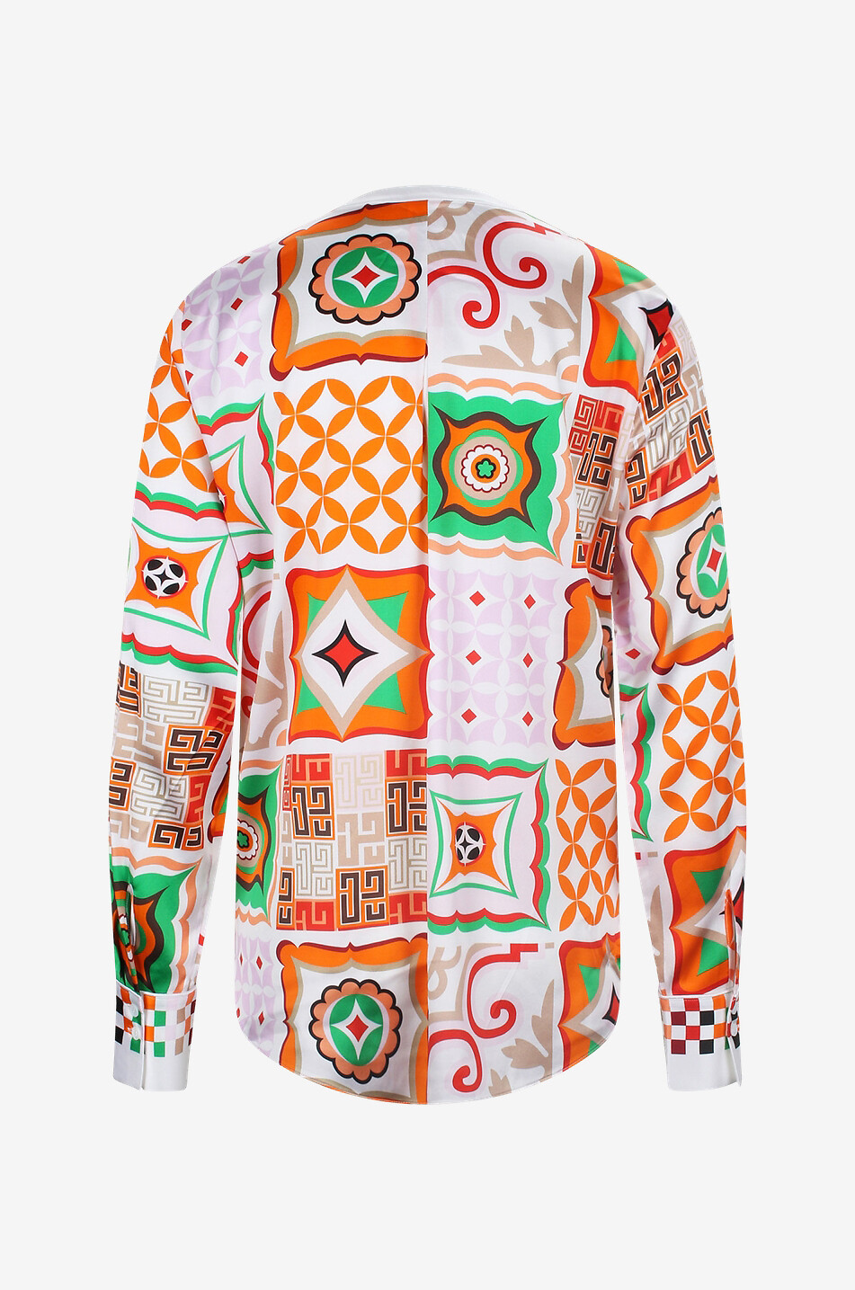Langärmelige Bluse aus Seide