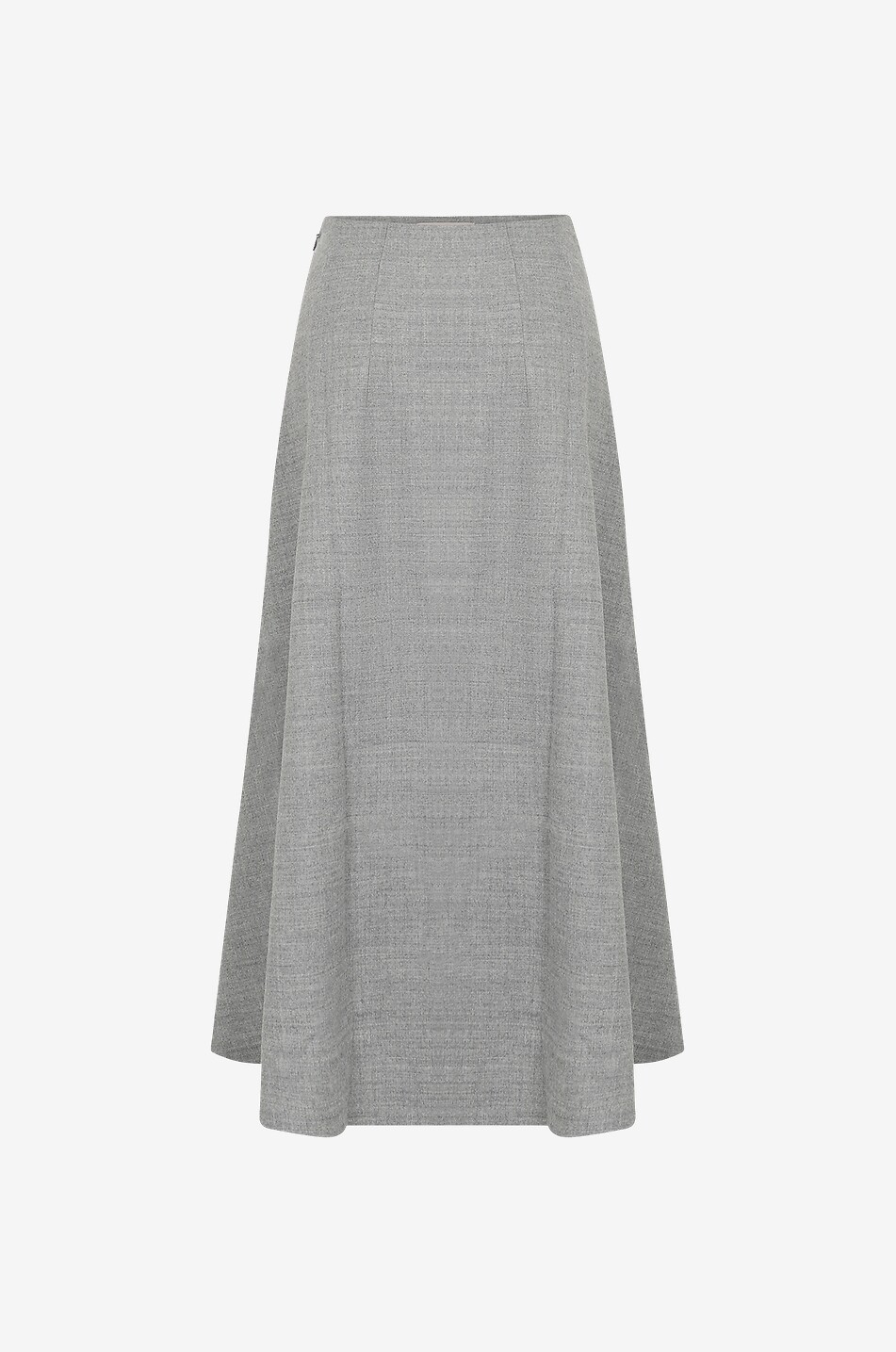 Jupe midi évasée en laine mélangée Ganita