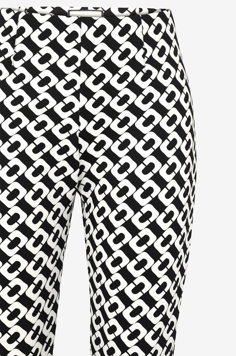 Sabrina link printed slim fit trousers