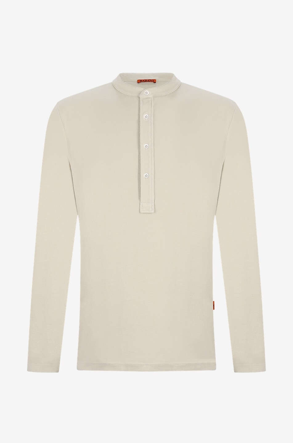 Dabon long-sleeved henley T-shirt