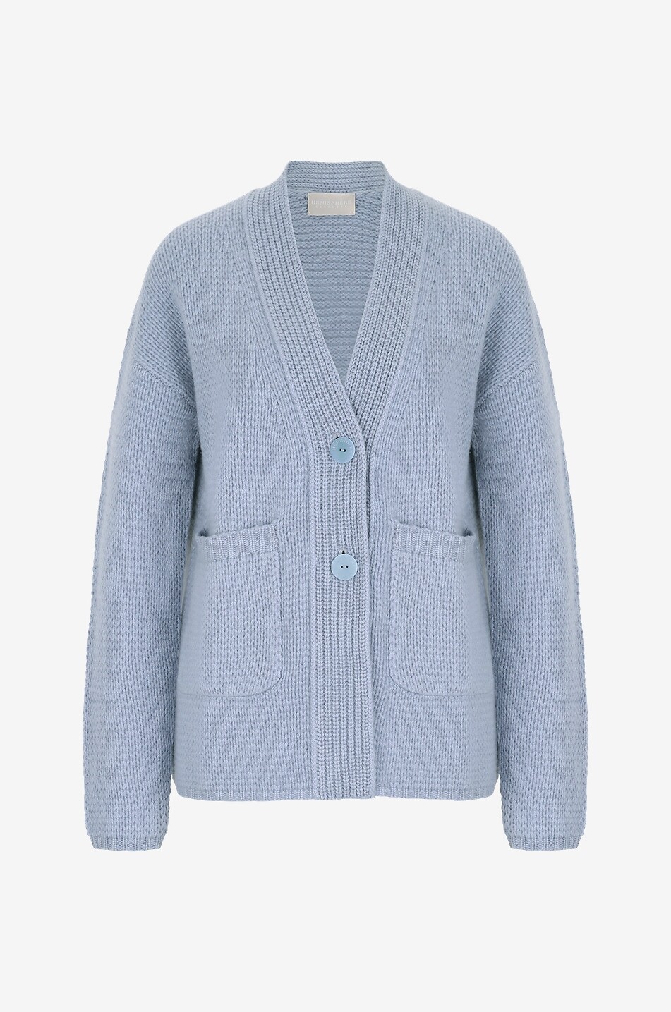 Oversize-Cardigan aus Kaschmir mit V-Ausschnitt