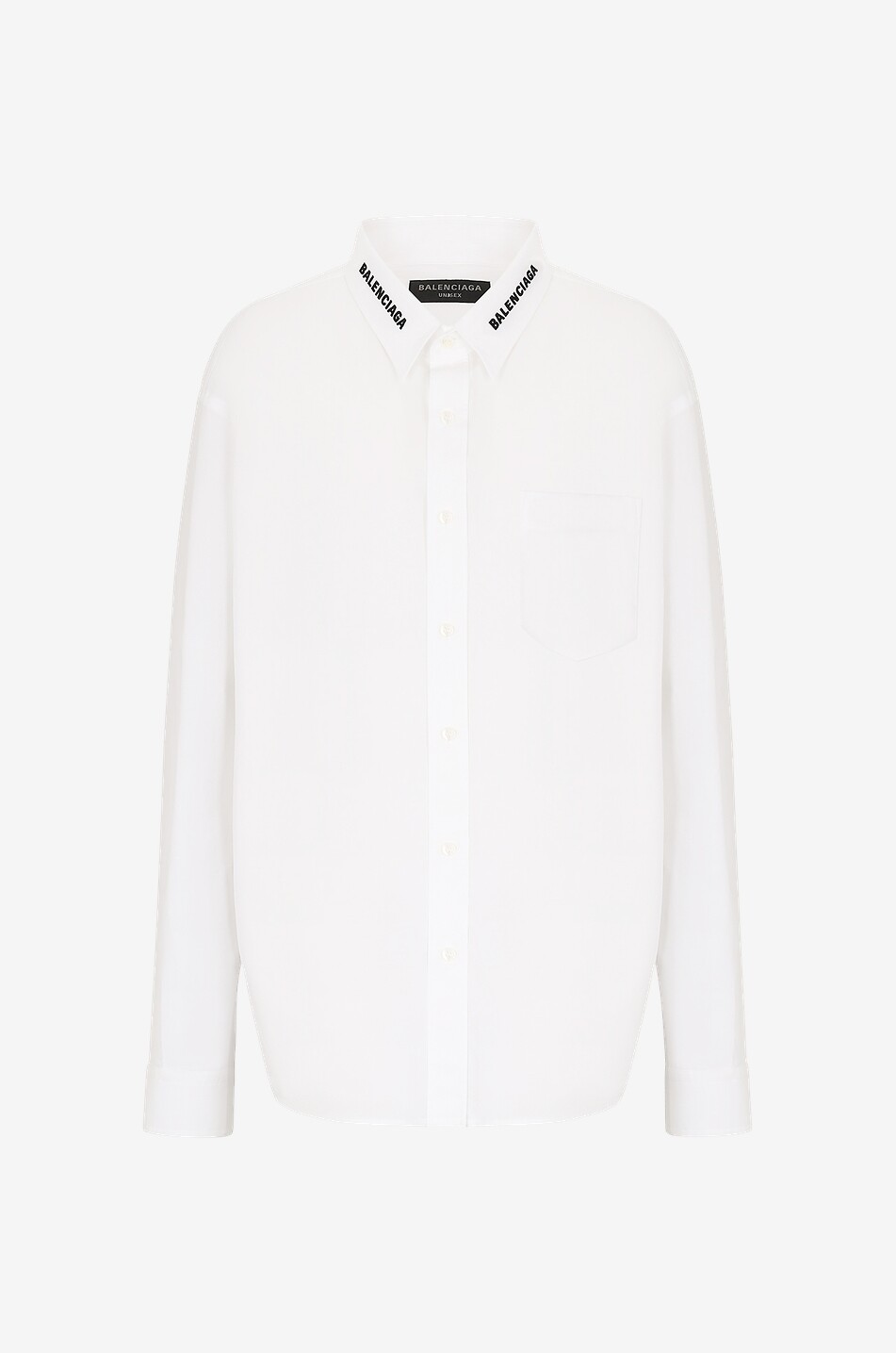 Chemise oversize en popeline Dropped Neckline Balenciaga