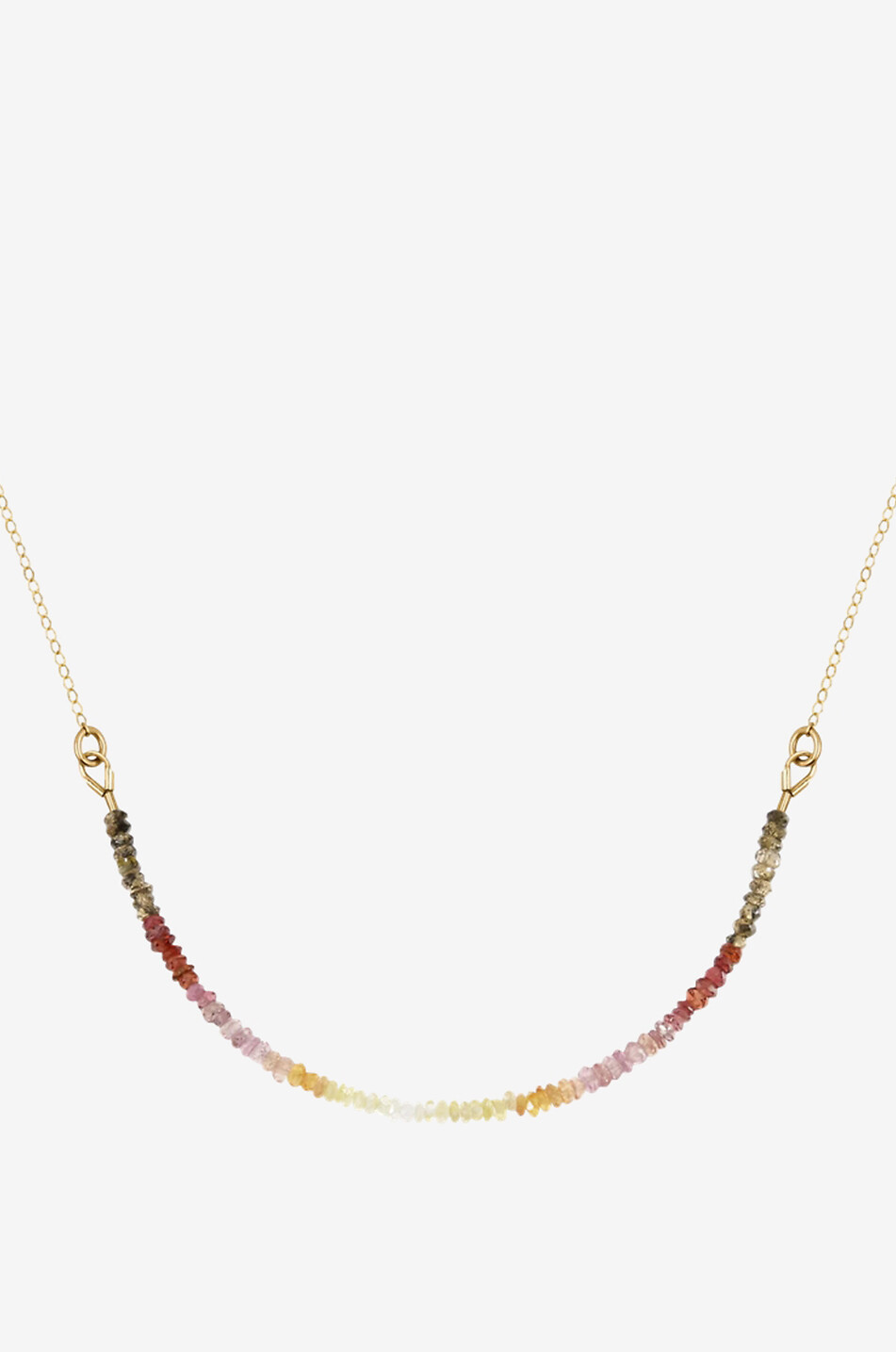 ATELIER PAULIN Collier doré Nonza Saphir Fauve Femme MULTICOLORE 2
