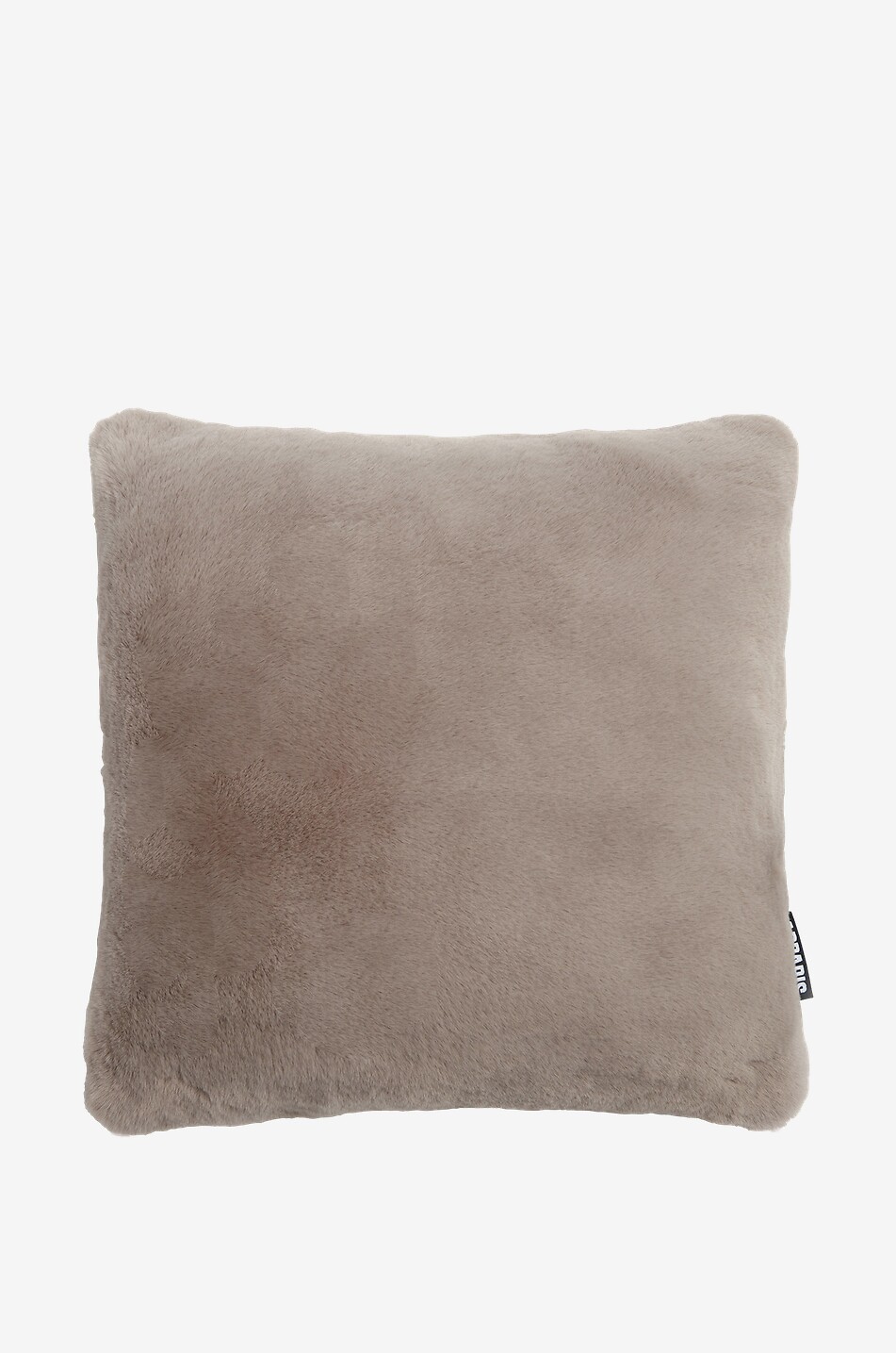 APPARIS Coussin carré en peluche unie Brenn Maison GRIS CLAIR 1