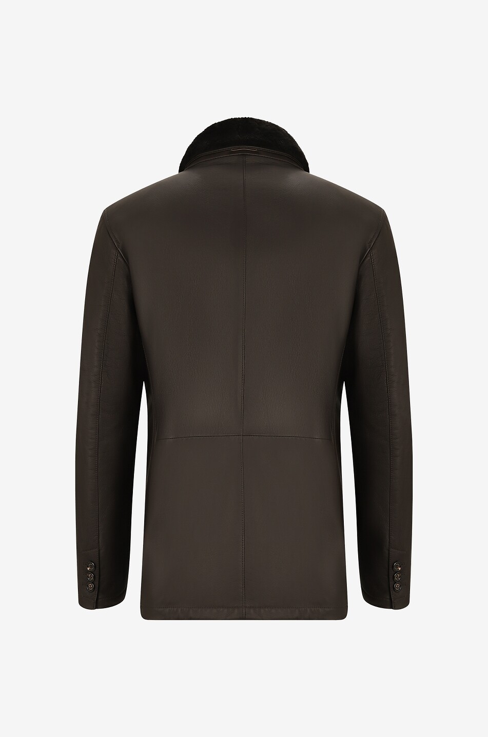 Manteau court en cuir