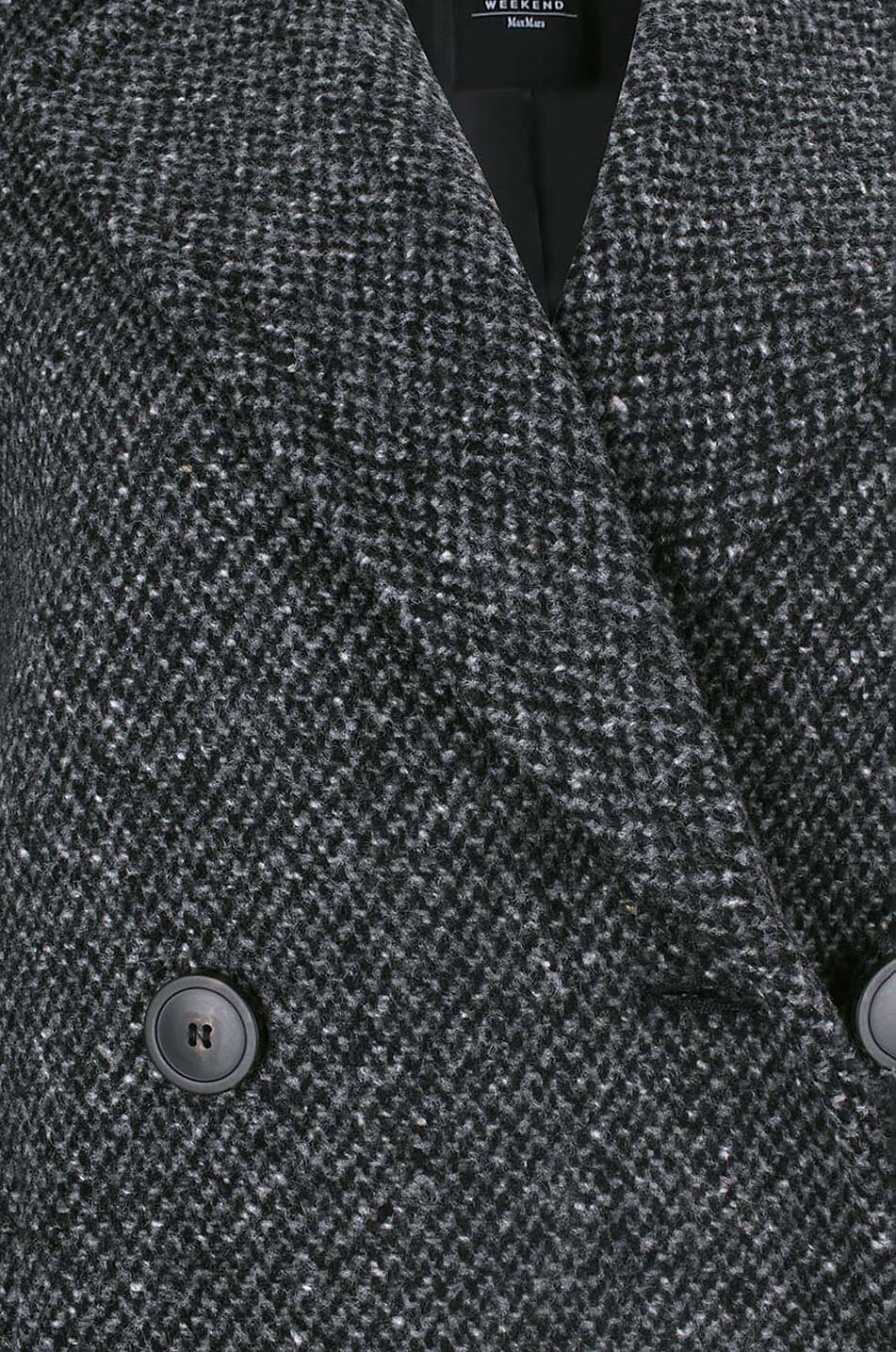 WEEKEND MAX MARA Langer Mantel aus Schurwolle Ebridi Damen SCHWARZ 3