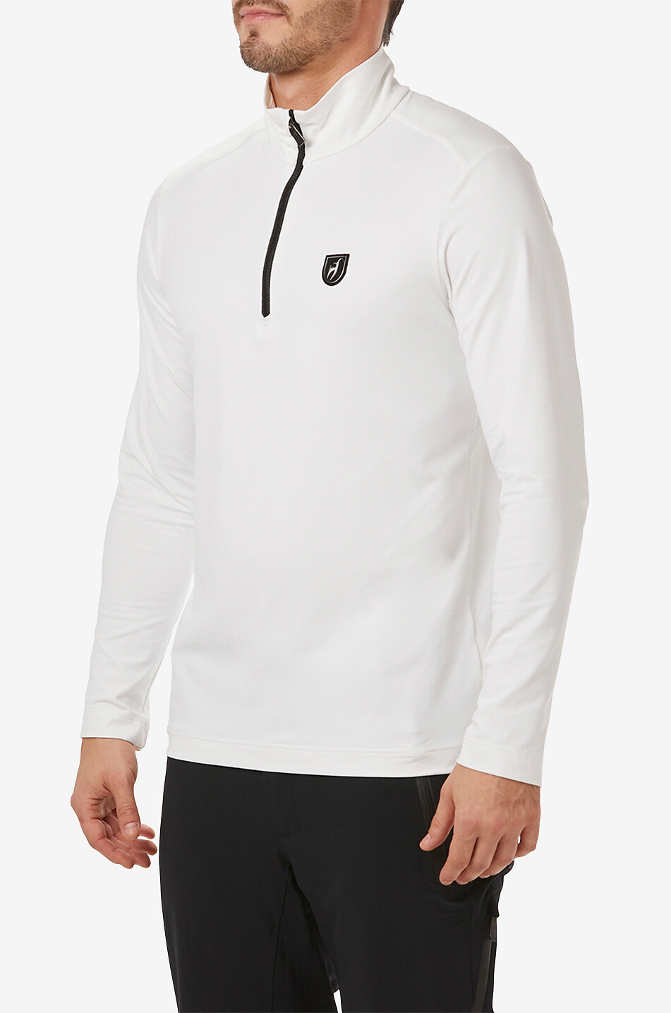 TONI SAILER First-Layer mit Stehkragen und Zip Brendan Herren WEISS 2