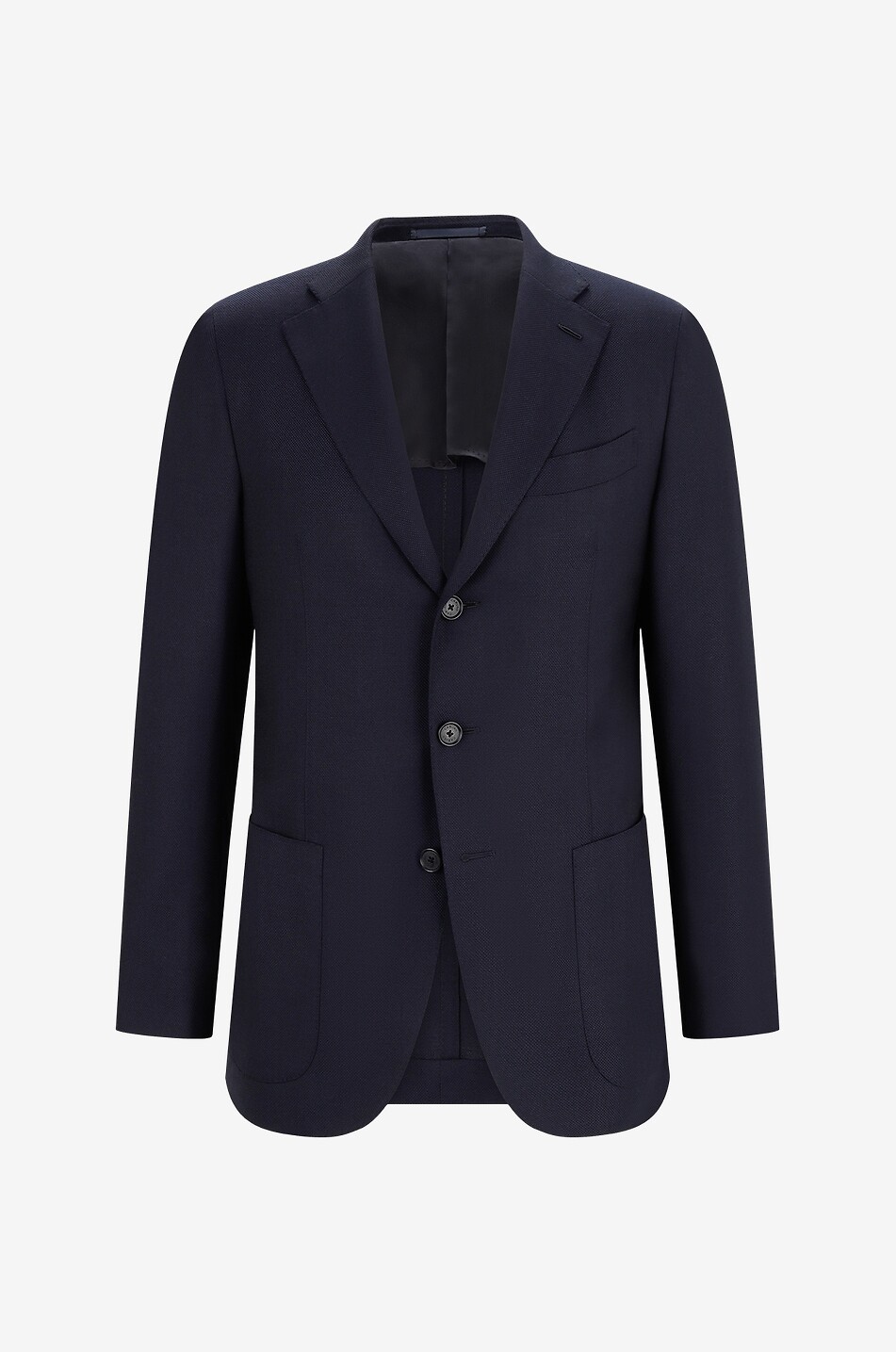 CARUSO Single-breasted wool blazer Men DARK BLUE 1