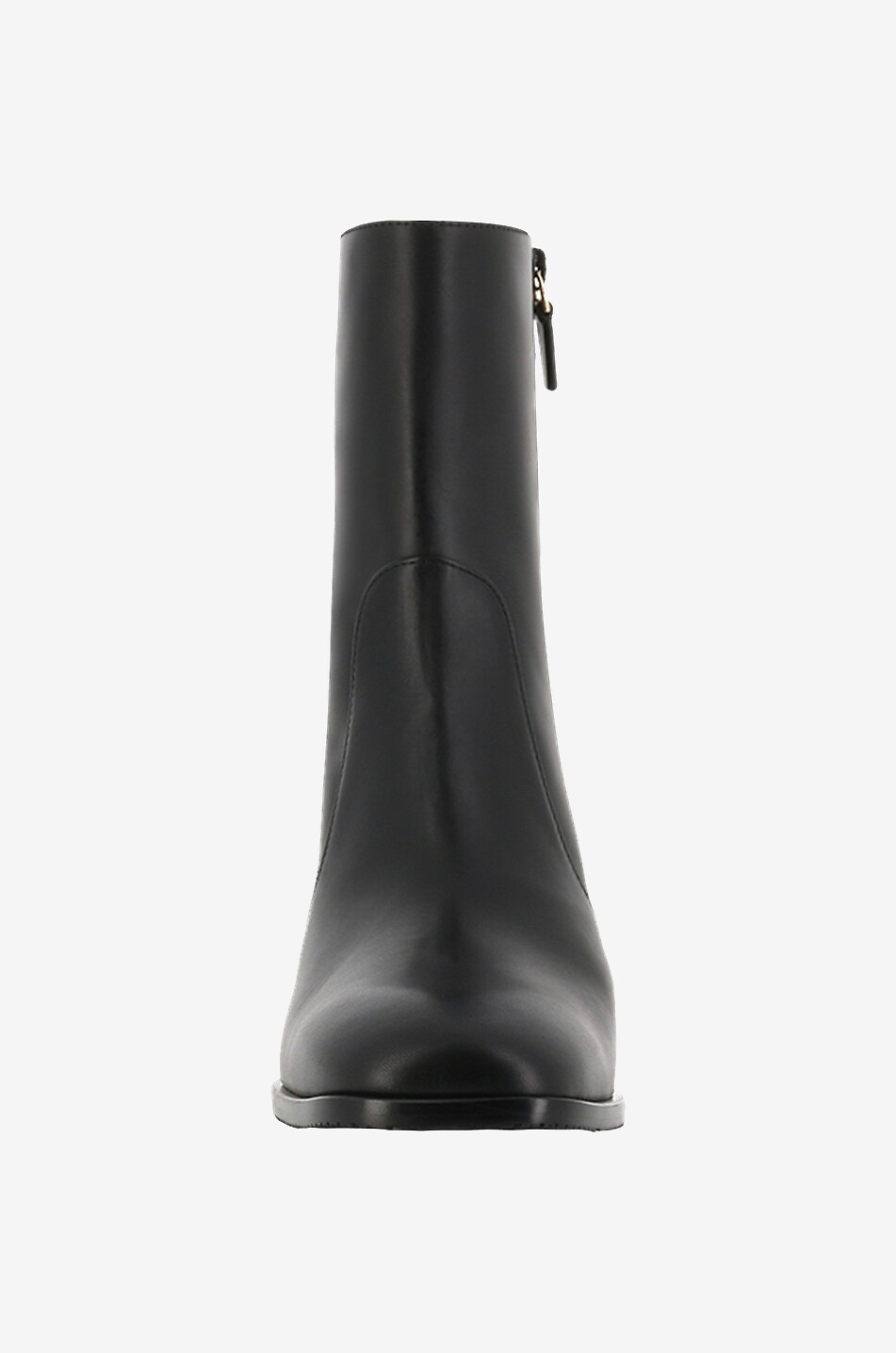 Bottines à talon en cuir lisse Nola Zip 45